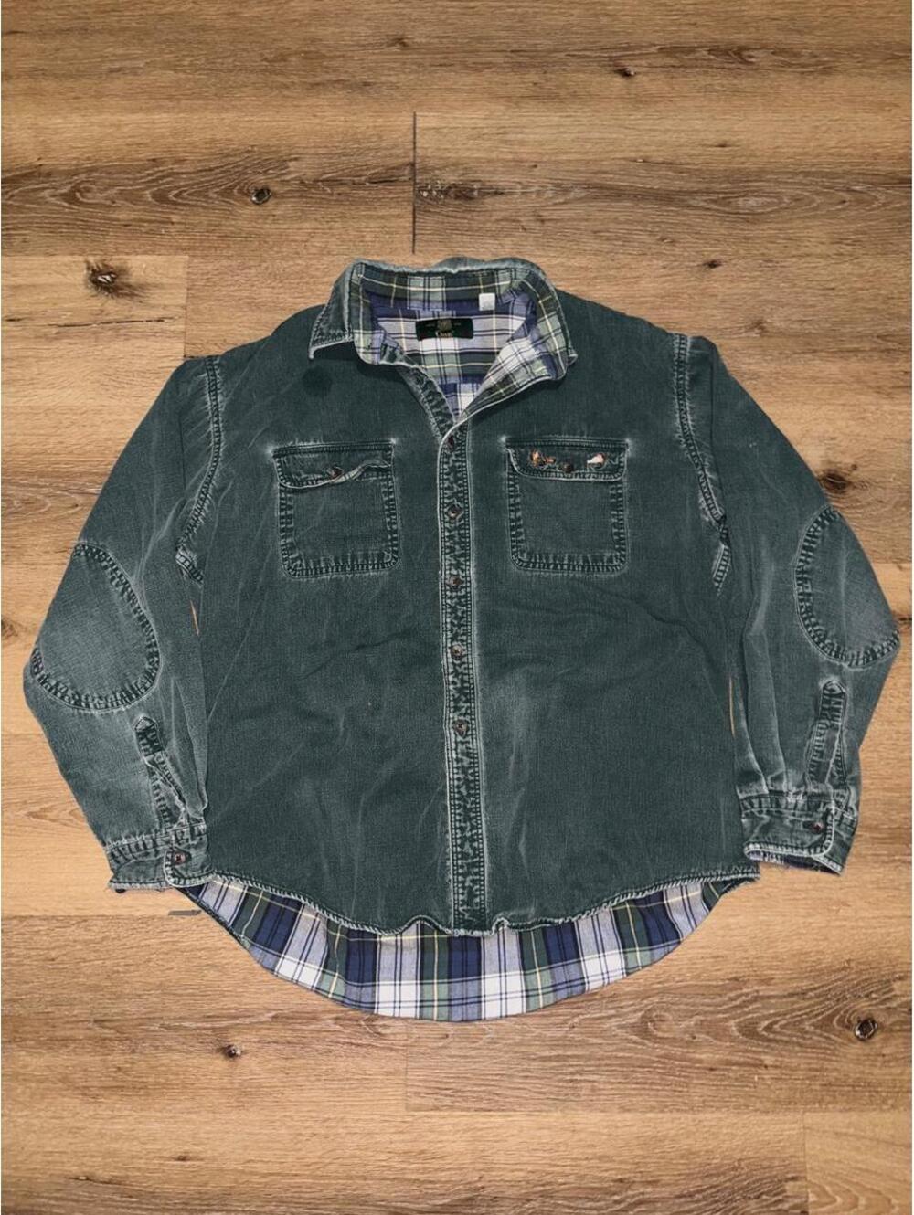 Men’s XL — Vintage Orvis Made in USA Cotton Plaid Lined Shirt Jacket